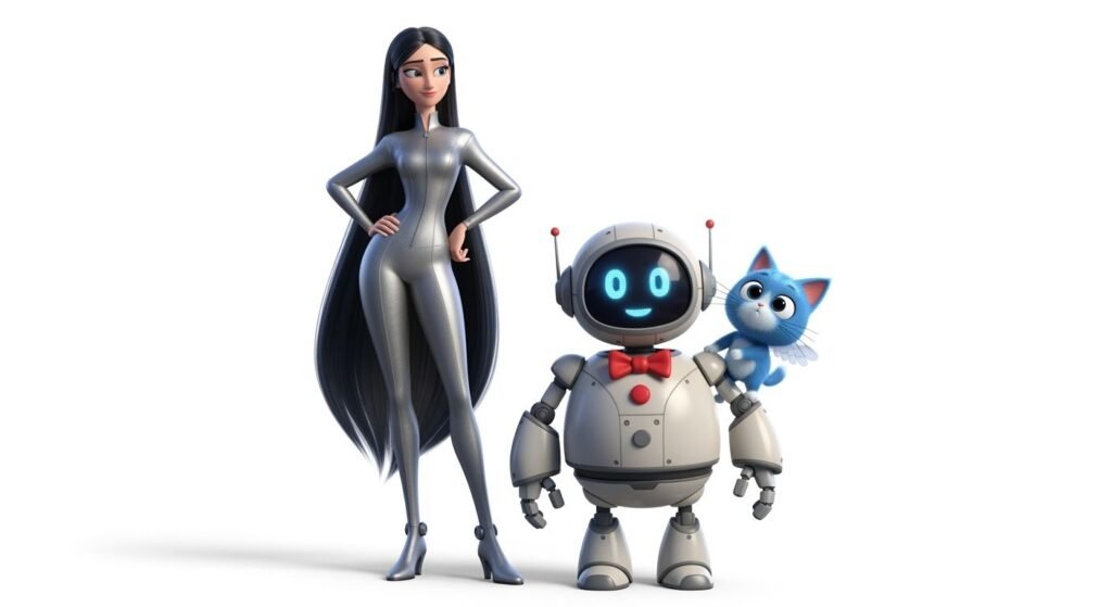 3d characters blank background image 2