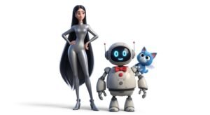 3d characters blank background image 2