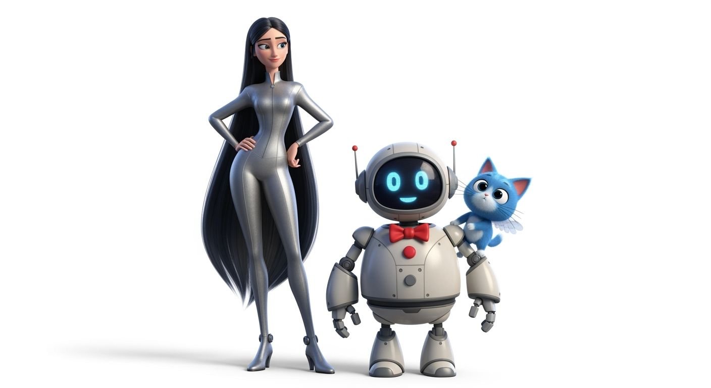 3d characters blank background image 2