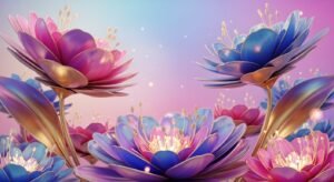3d flower background image 2
