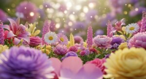 3d flower background image 3