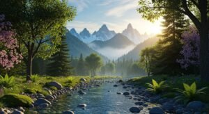 3d nature background wallpaper image 3