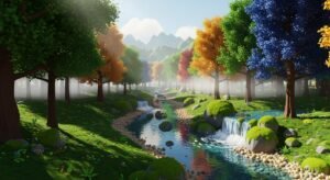 3d nature background wallpaper image 4