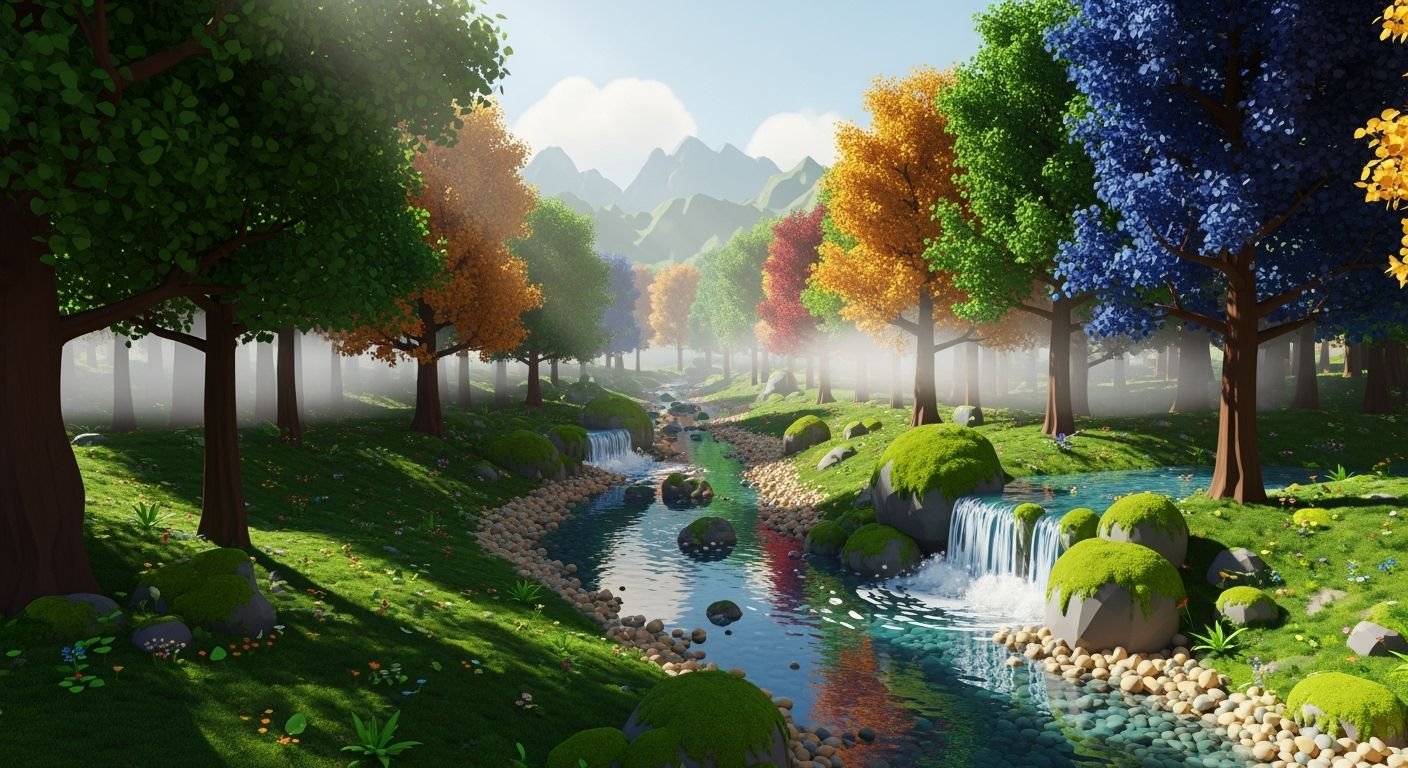 3d nature background wallpaper image 4
