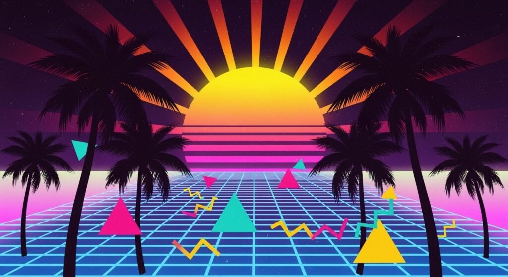 80s background image