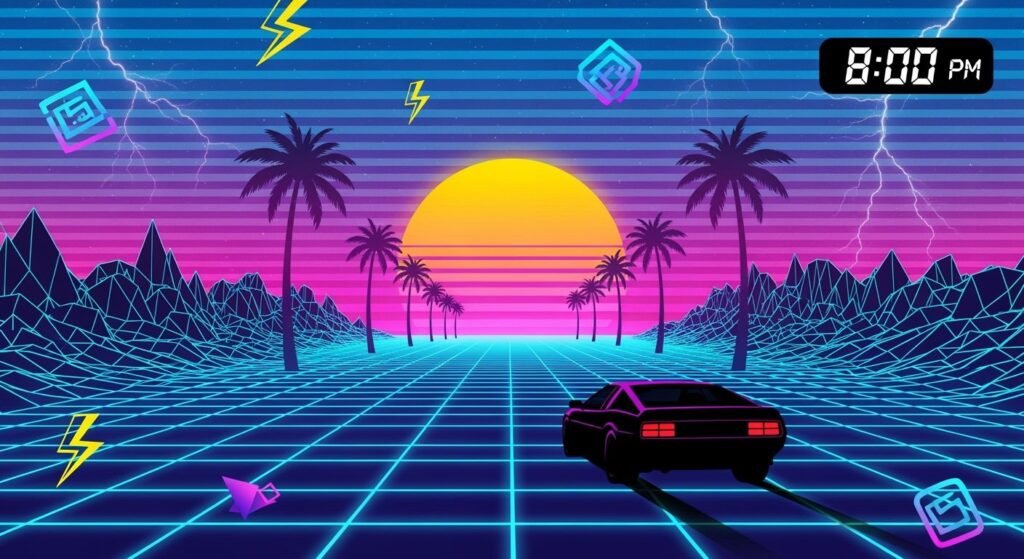 80s background image 3