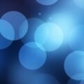 Abstract blue bokeh background