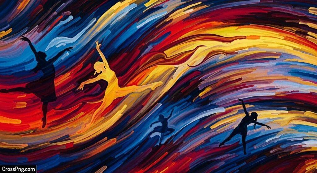 Abstract dance background image