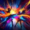 Abstract dance background image