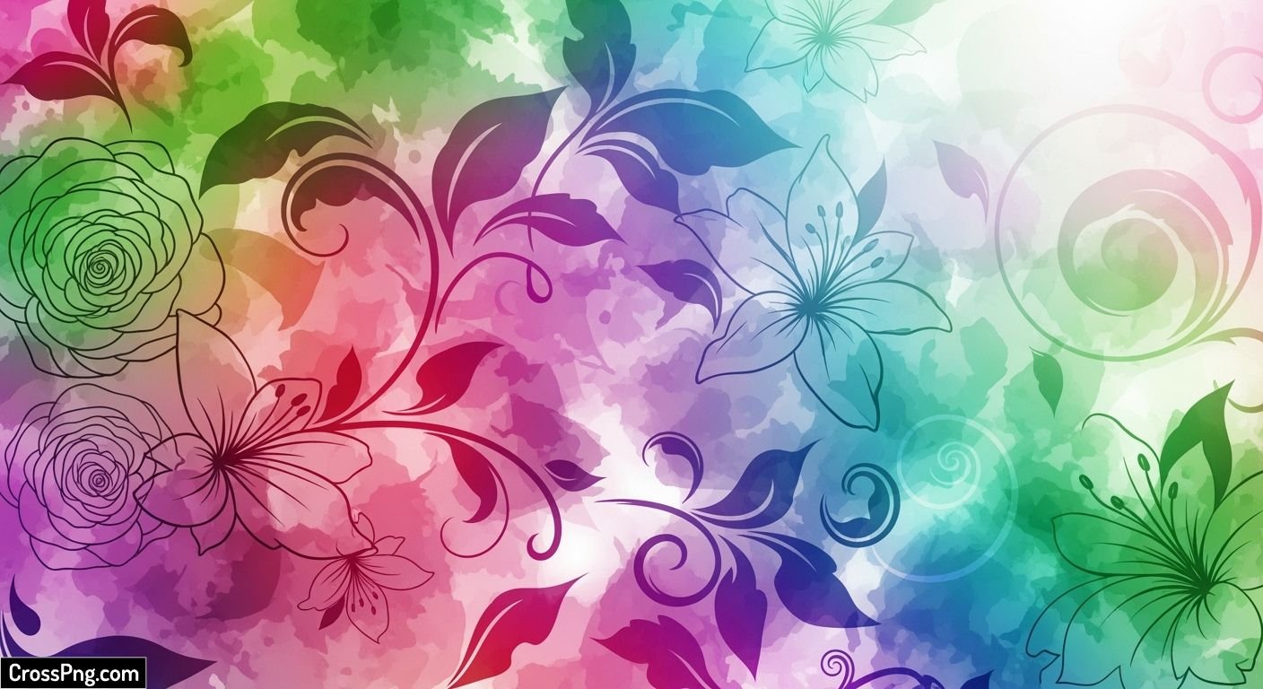 Abstract floral background image