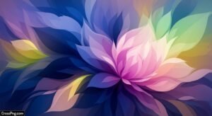 Abstract floral background image 3