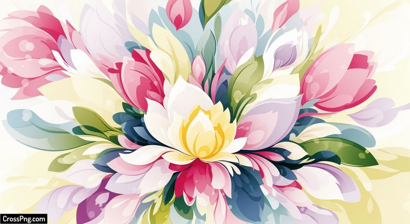 Abstract flower background image 2