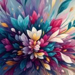 Abstract flower background image 3