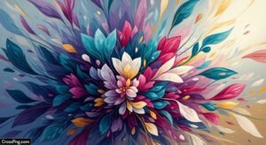 Abstract flower background image 3