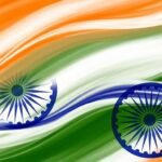 Abstract indian flag background image