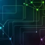 Abstract network background image