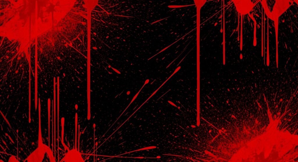 Abstract red and black splatter image 2