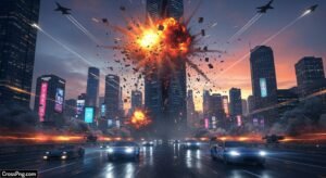 Action movie background image