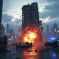 Action movie background image