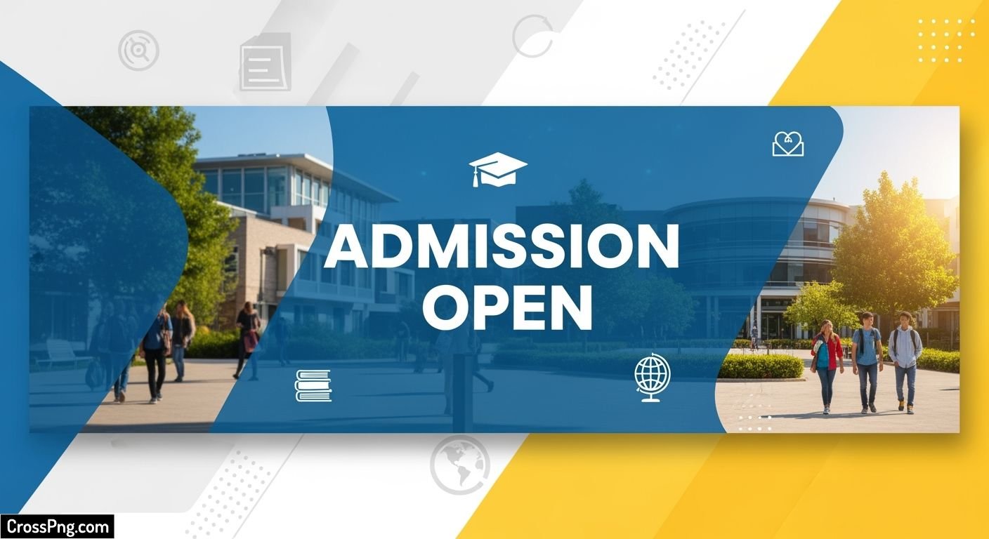 Admission open banner background image