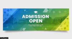 Admission open banner background image 3