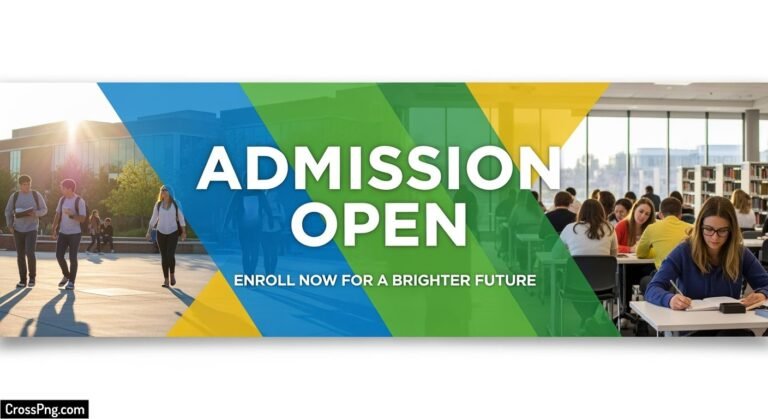 Admission open banner background image