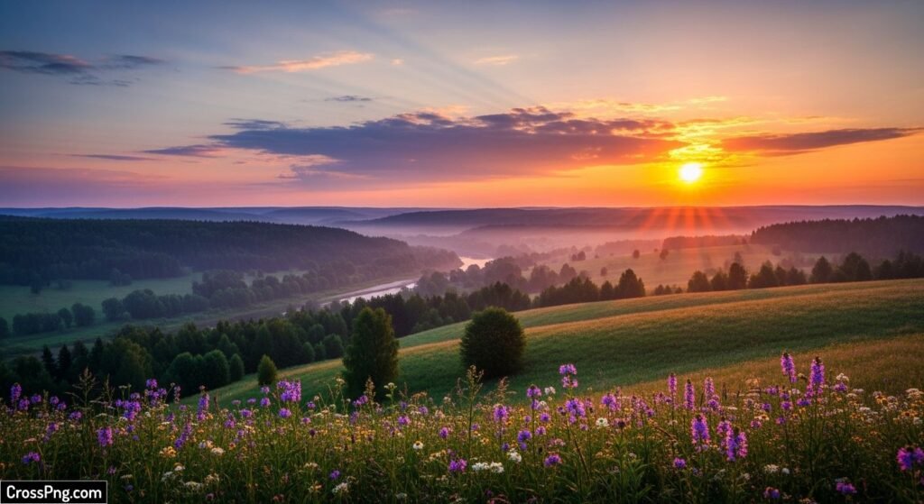 Aesthetic background landscape image 3