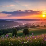 Aesthetic background landscape image 3
