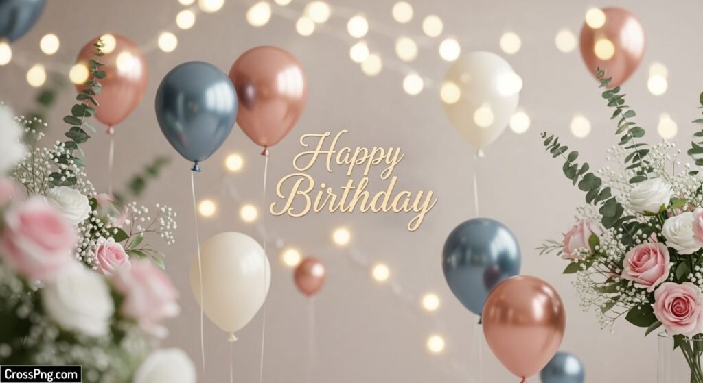 Aesthetic birthday background image