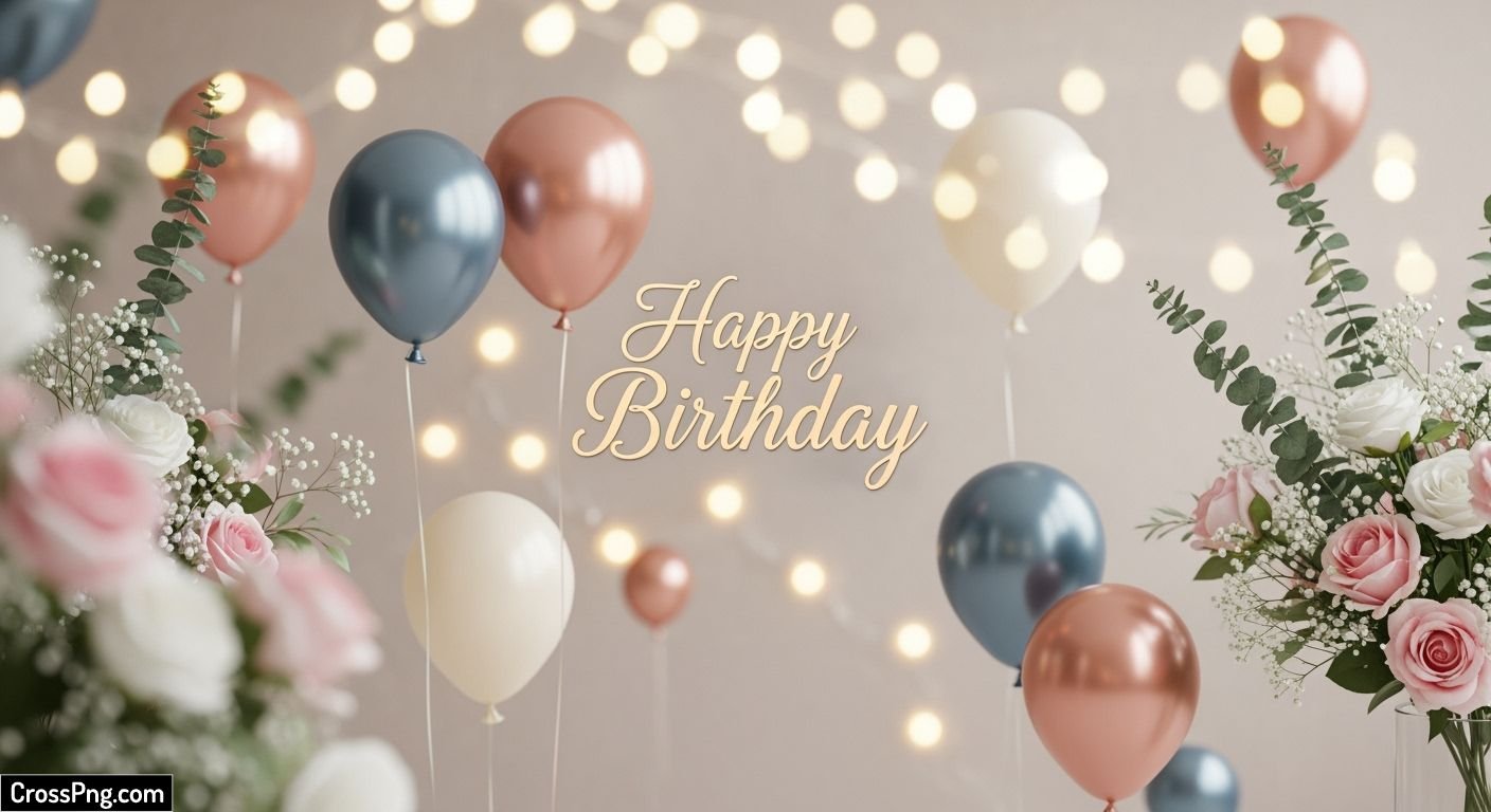 Aesthetic birthday background image