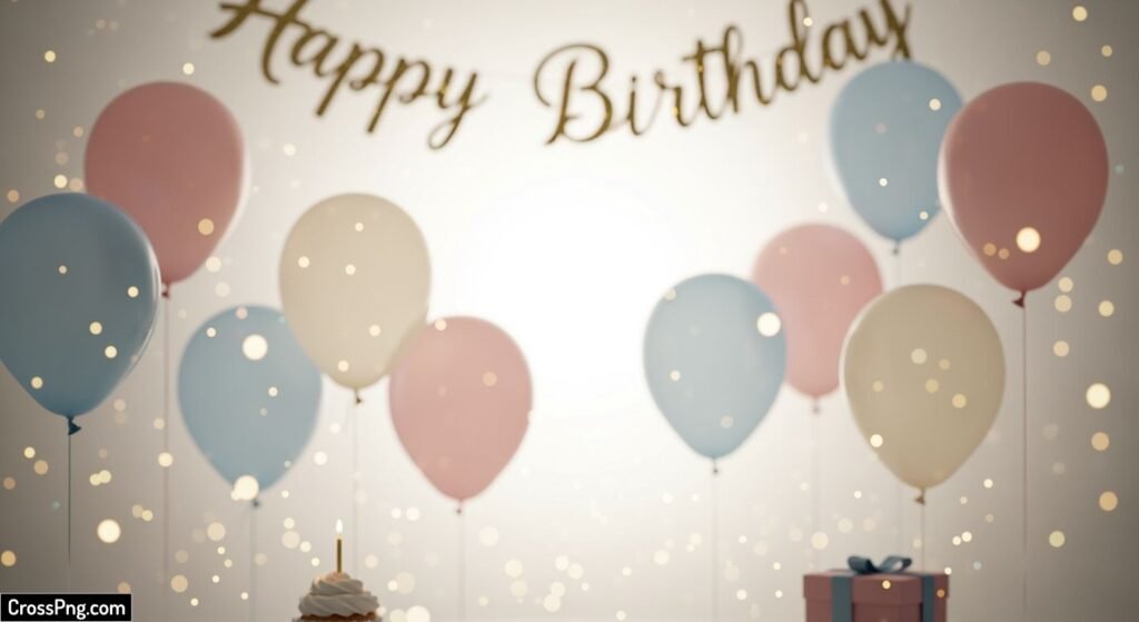 Aesthetic birthday background image 3