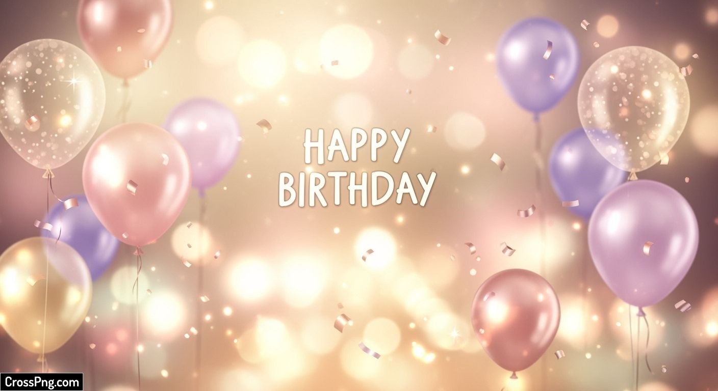 Aesthetic birthday background image 4