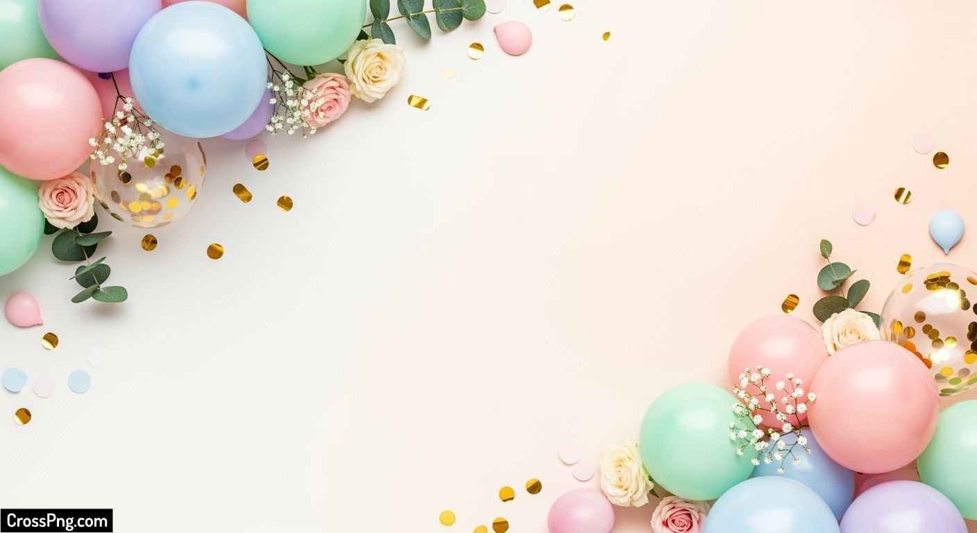 Aesthetic birthday background image 6