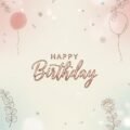 Aesthetic birthday background image