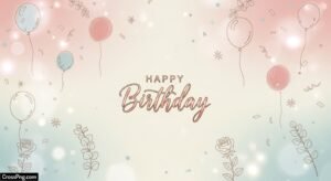 Aesthetic birthday background image 7