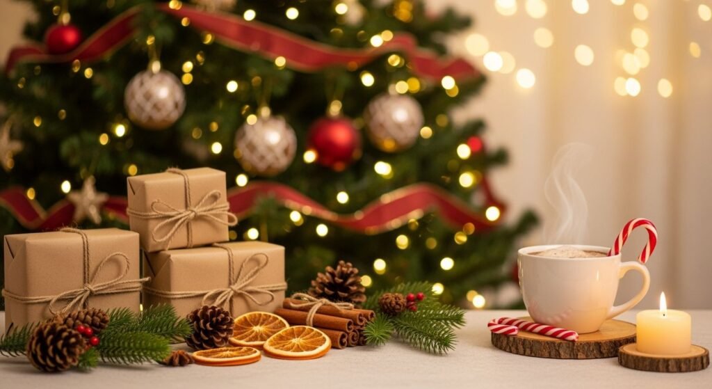 Aesthetic christmas background image 4