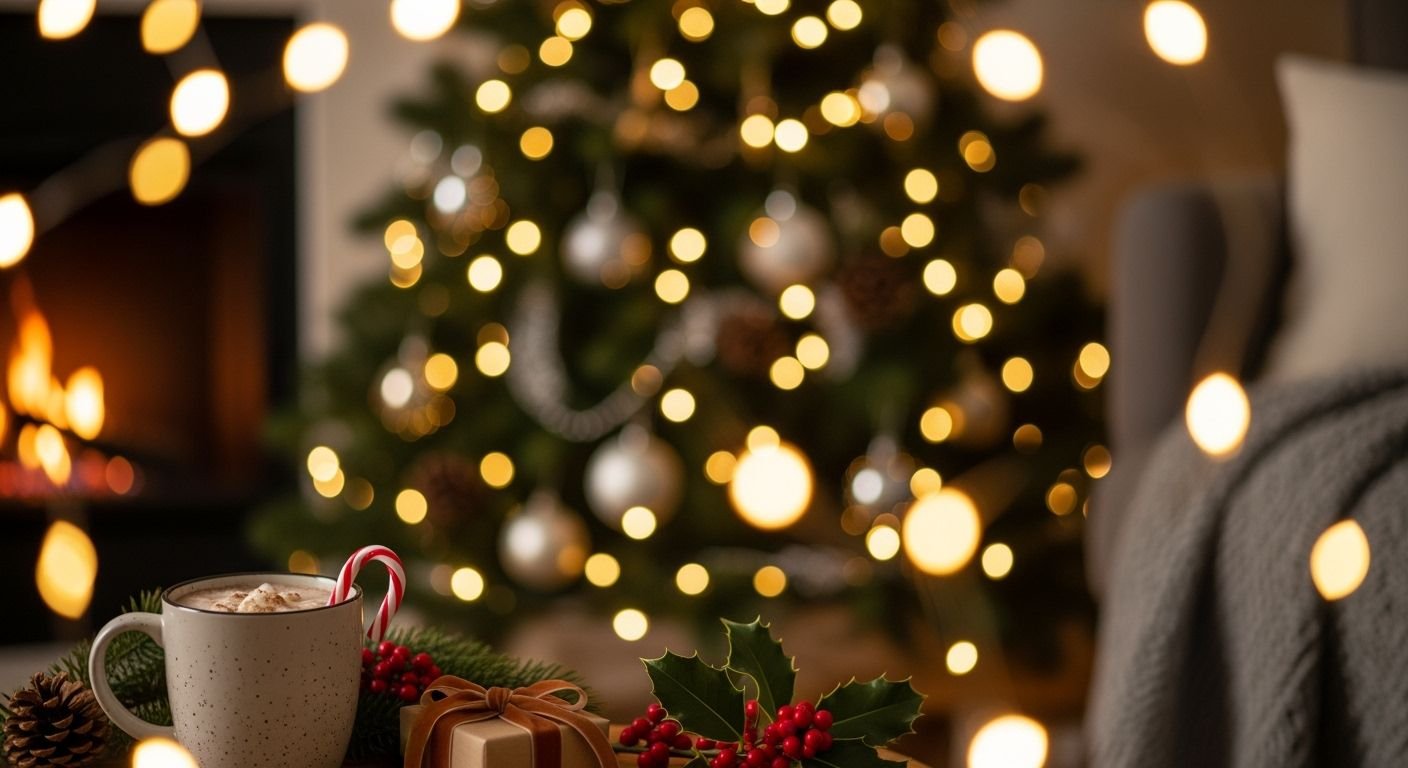 Aesthetic christmas background image