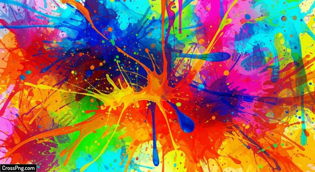 Aesthetic color splash background image 3