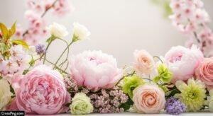 Aesthetic floral background image