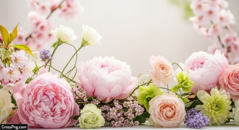 Aesthetic floral background image