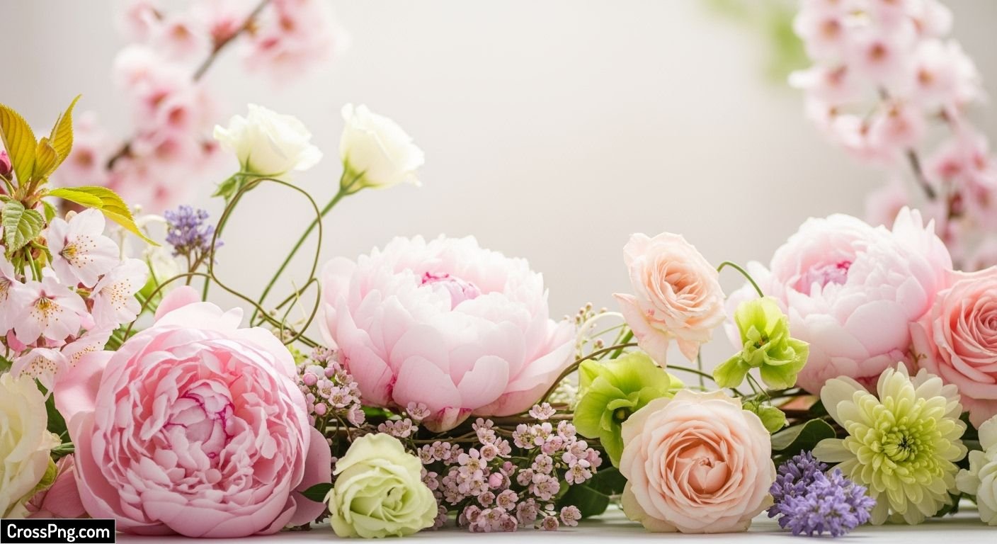 Aesthetic floral background image