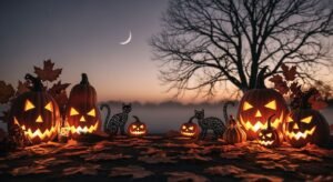 Aesthetic halloween background image