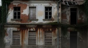 Aged building background image 2