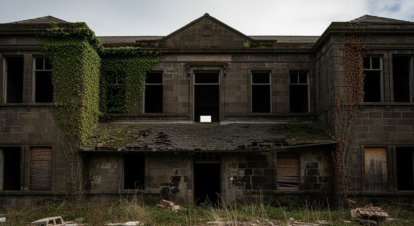 Aged building background image 3