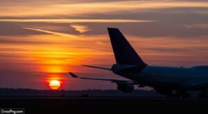 Airplane background image