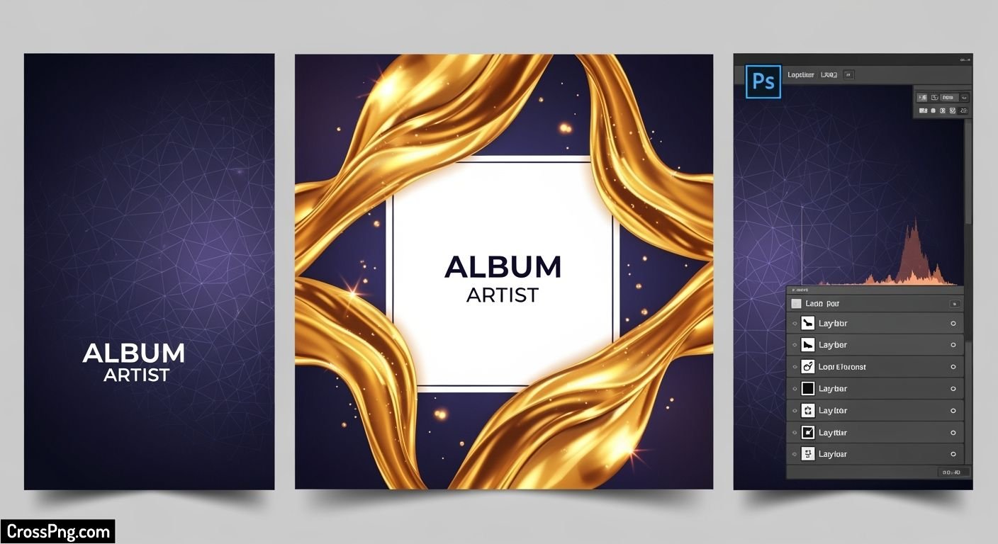 Album background psd image