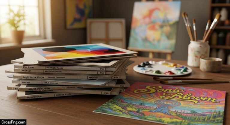 Album background psd image 2
