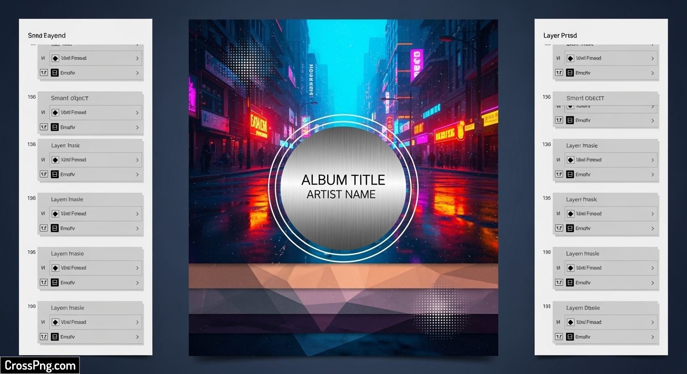 Album background psd image