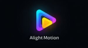 Alight motion logo black background image 2