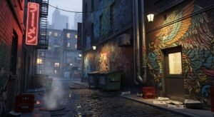 Alleyway background image 2